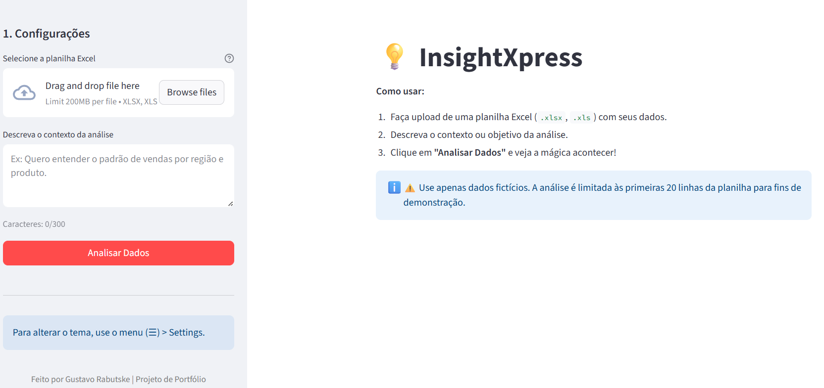 Preview do Projeto Análise de IA